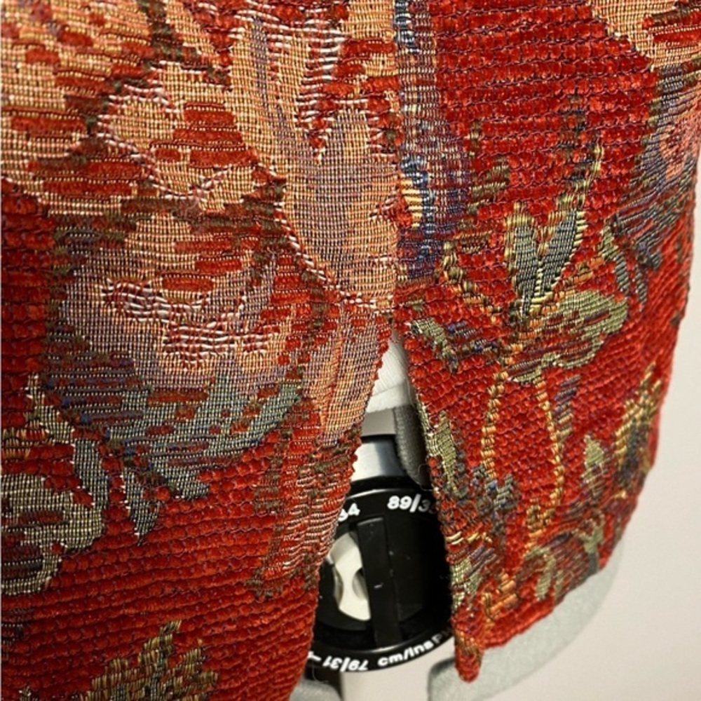 COLDWATER‎ CREEK FLORAL TAPESTRY JACKET SIZE WOMANS PETITE MEDIUM - Picture 6 of 9